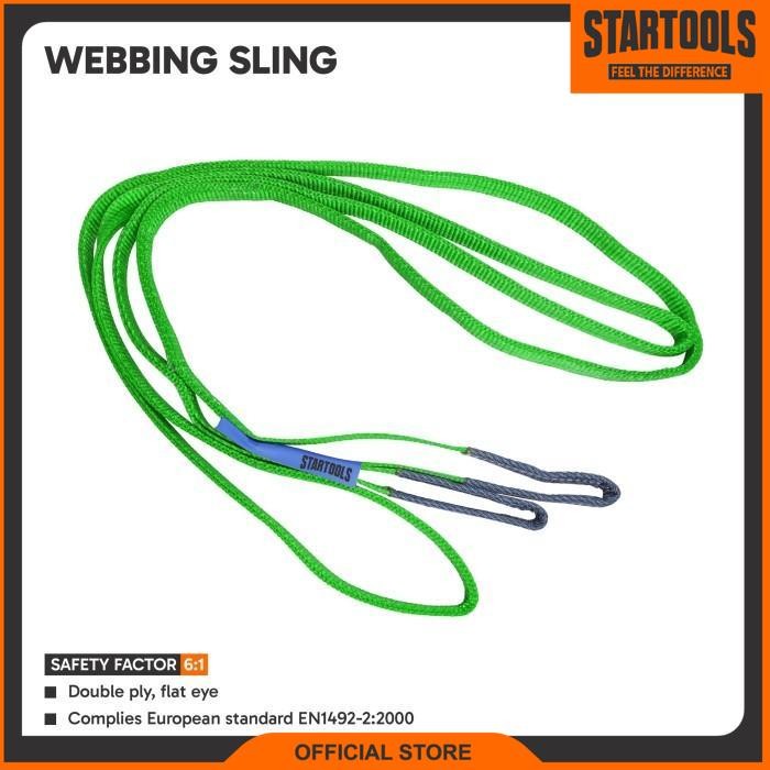 Startools Green Webbing Sling 2 Ton x 6 Meter