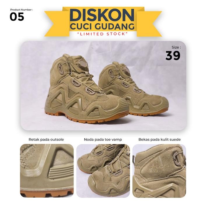 [CUCI GUDANG] Sepatu Original Rafale M88 Gurun Hitam - M88 6 Inch Gurun 05