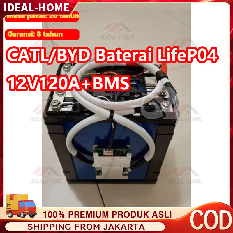 100% baterai baru 2025 CATL/BYD Battery Lifepo4 12v 120ah/100AH Battery Lifepo4 12v 120ah 100ah plus