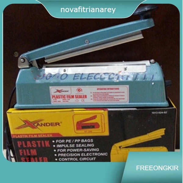

Impulse Sealer Xander 20cm body besi SF-200 / Mesin Pengemas Plastik