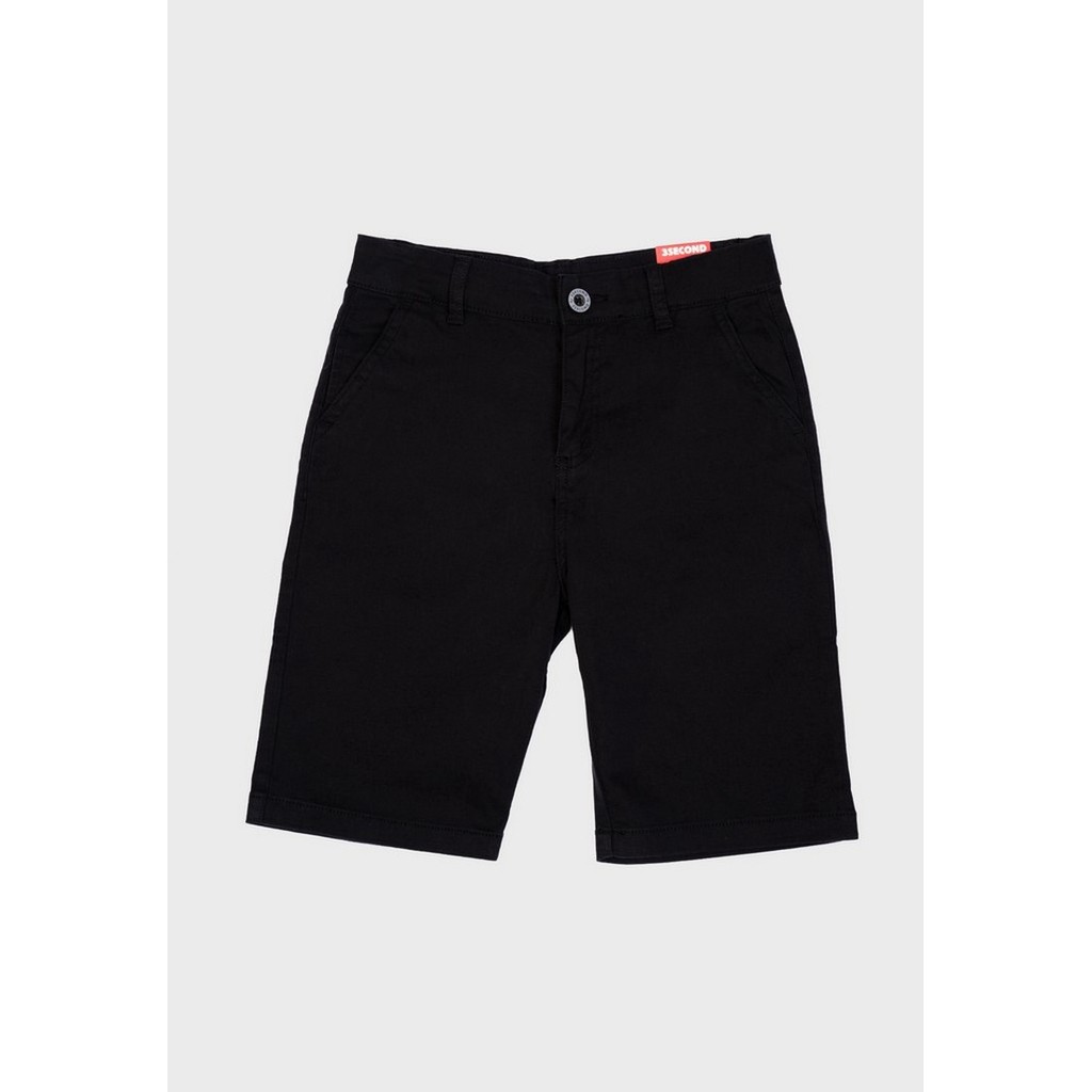3Second Kids Boy's Chino Short Pants Black 060123