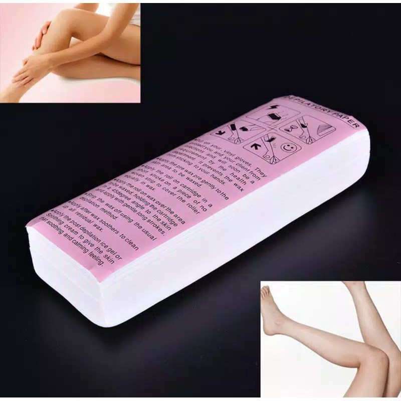 100pcs kertas Waxing/ Kain waxing/ Waxing Strip