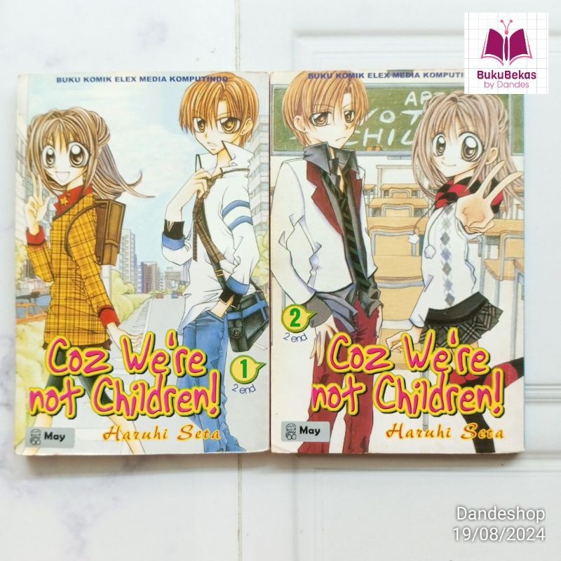 Coz We're not Children by Haruhi Seta Vol 1-2 Tamat - Komik Set Bekas Preloved M&C