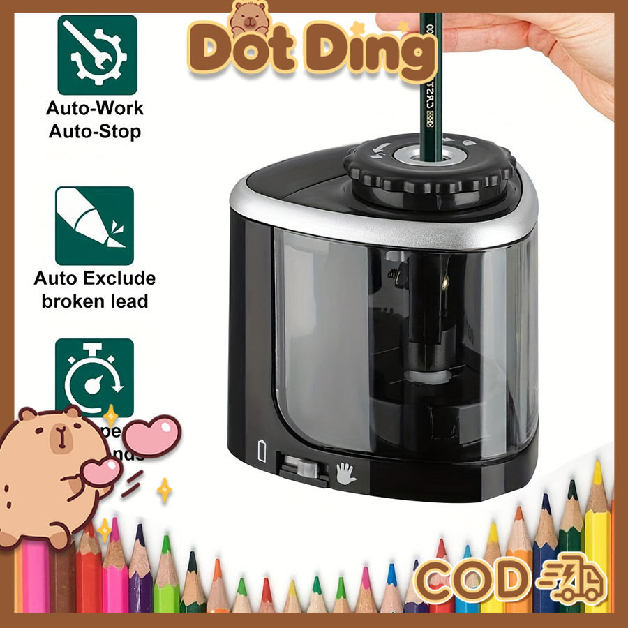 

[DOTDING]Rautan Pensil Elektrik Semi Otomatis Untuk Anak Sekolah Dasar & Menengah Praktis Untuk Kelas Dan Kantor (anti Macet + Bebisik) H393
