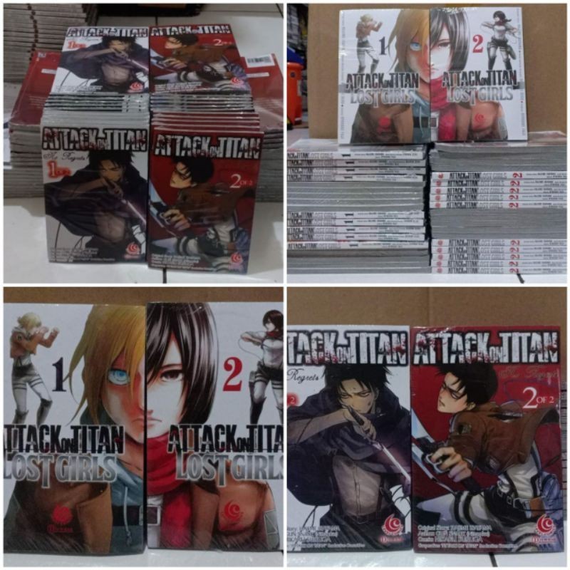 TBK Komik ATTACK ON TITAN - NO REGRET & LOST GIRL 1-2 TAMAT READY STOK