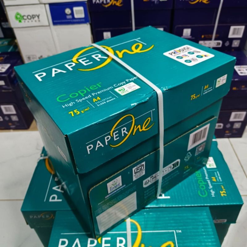 

KERTAS HVS A4 75 GRAM PAPERONE 1 DUS ( KARGO )