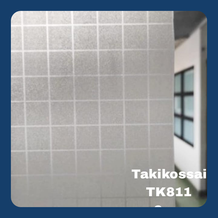 Stiker Kaca Es Film Sandblast Takikossai Motif Kotak