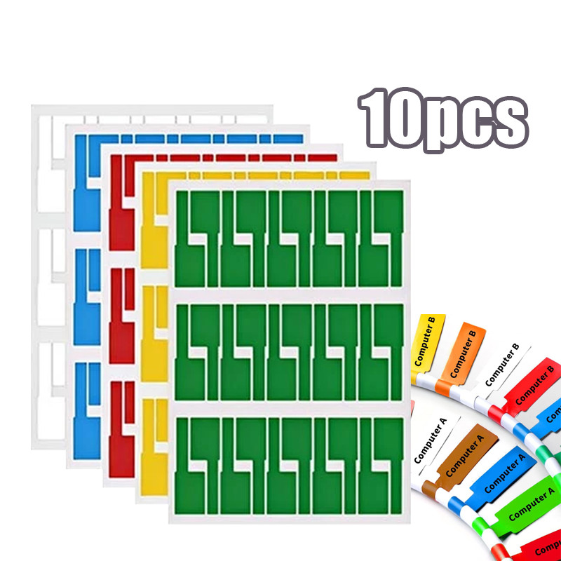 

【SIAP】300pcs / 10 Lembar Label Penanda Kabel Jaringan Anti Air Cable Label Sticker Kabel Listrik Label Untuk Kabel