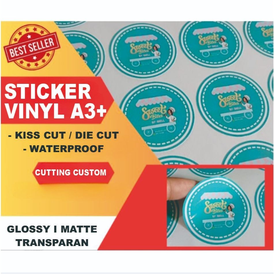 

Cetak Stiker Vinyl / Cetak Stiker Label Kemasan / Label Usaha Makanan / Cetak Label Minuman