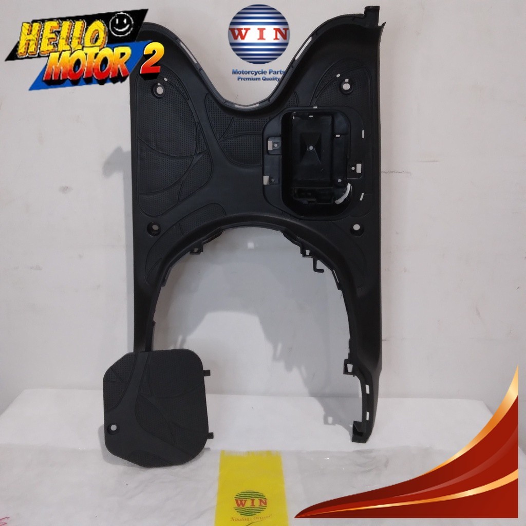 Pijakan Kaki + Tutup Aki Scoopy 110 FI 2013 2014 2015 | footrest atas WIN | bordes pijakan motor inj