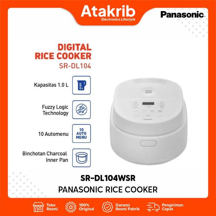PANASONIC RICE COOKER SR-DL104WSR Multifunctional Digital Rice Cooker 1 Liter