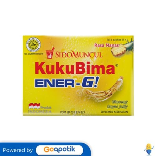 

Kukubima Ener-G Nanas 4.5 Gram Box 6 Sachet