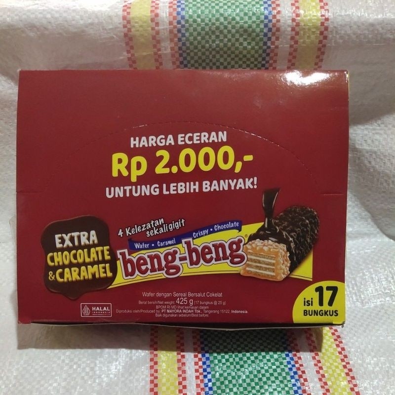 

WAFER COKLAT BENG BENG isi 17 bungkus ×25g BY JJS