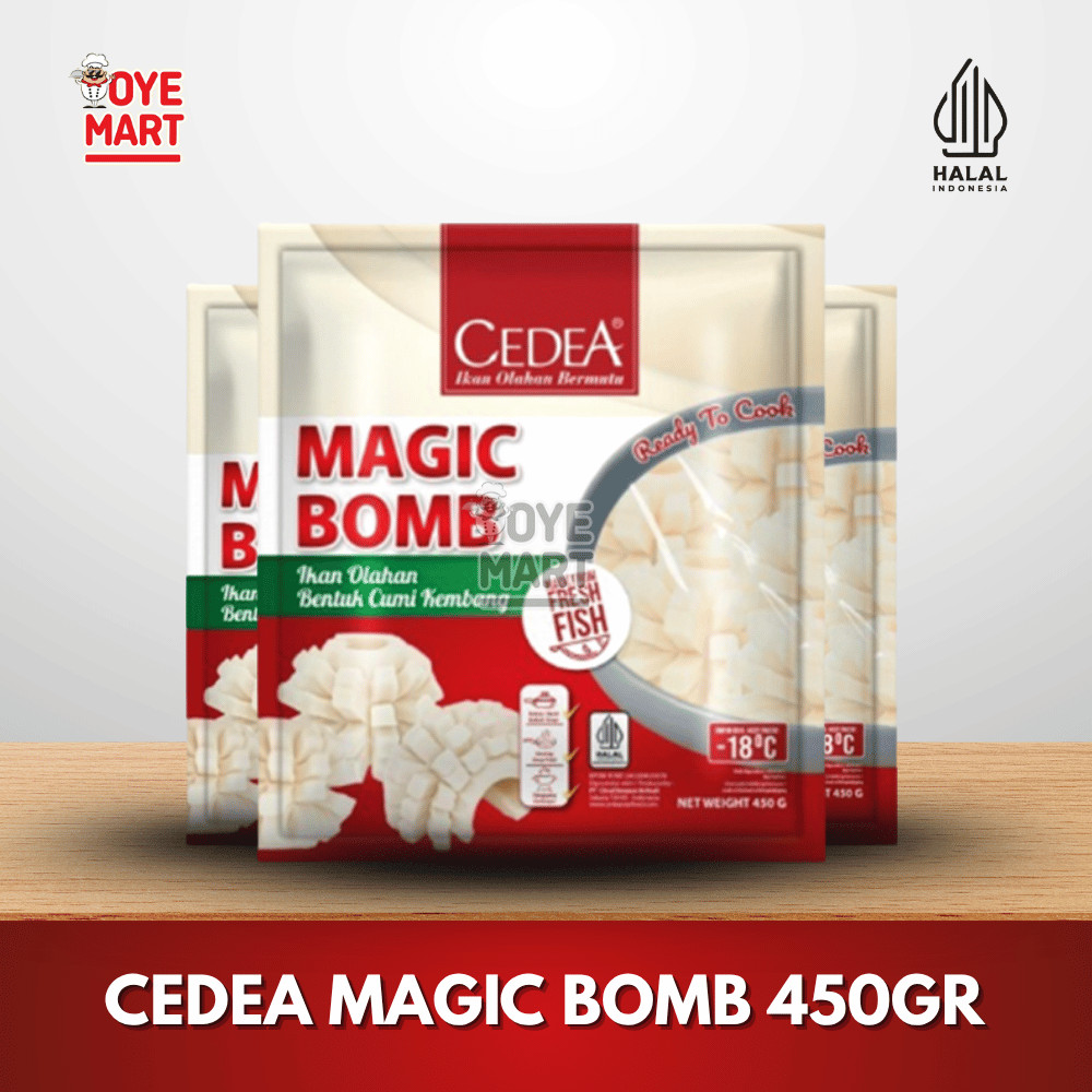 

CEDEA MAGIC BOMB 450GR / IKAN OLAHAN BENTUK CUMI KEMBANG