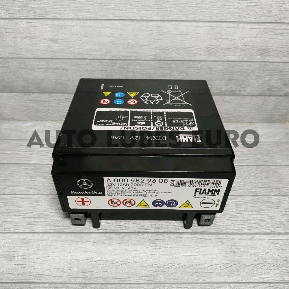 Auxiliary Battery Mercedes Benz A0009829608 Accu Aki Starter Mercy Original