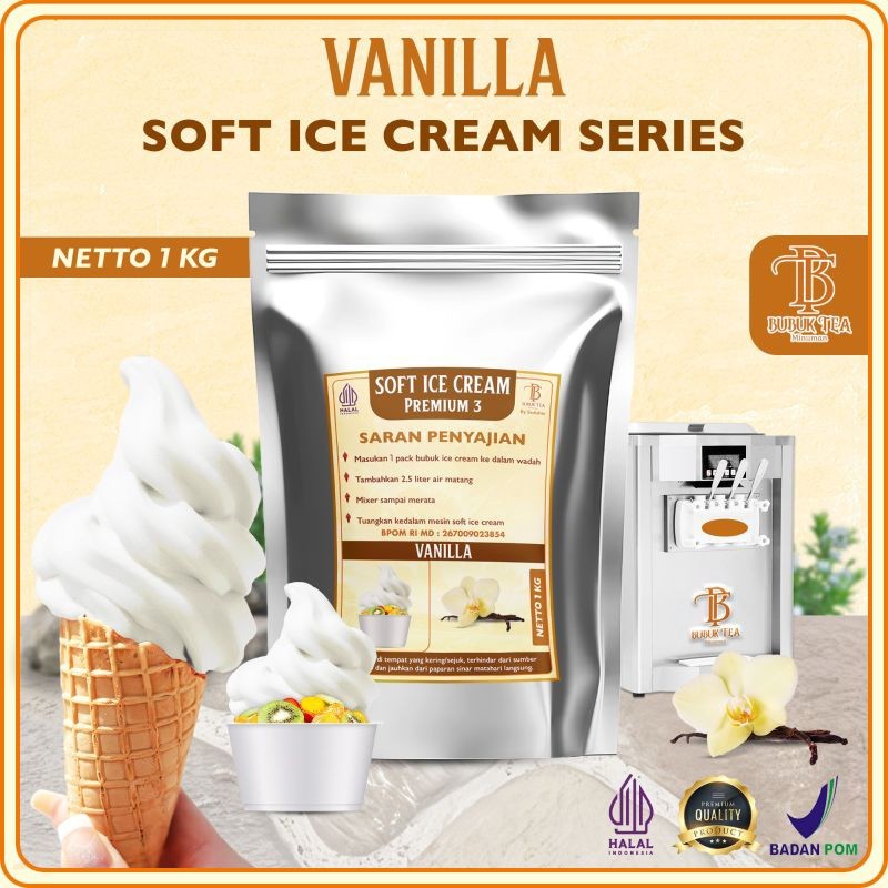 

Bubuk Ice Cream Premium Vanilla 1KG Praktis