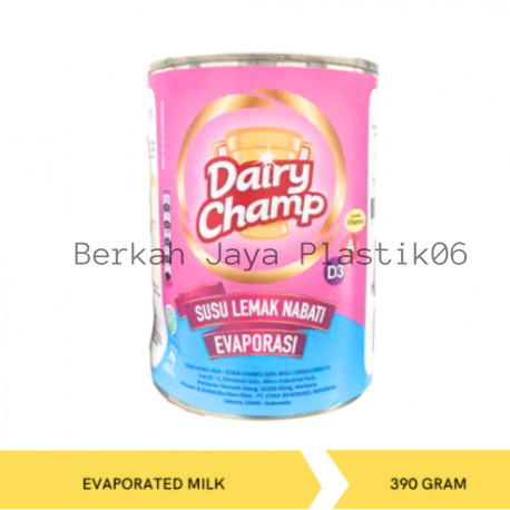 

DAIRY CHAMP SUSU EVAPORASI 390 GR DAIRYCHAMP LEMAK NABATI
