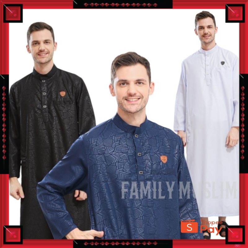 [PREMIUM ORIGINAL] As-sultan/jubah new motif lengan panjang/gamis laki-laki remaja dewasa /baju musl