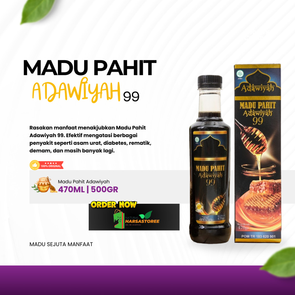 

MADU ADAWIYAH 99 MADU HITAM PAHIT ORIGINAL