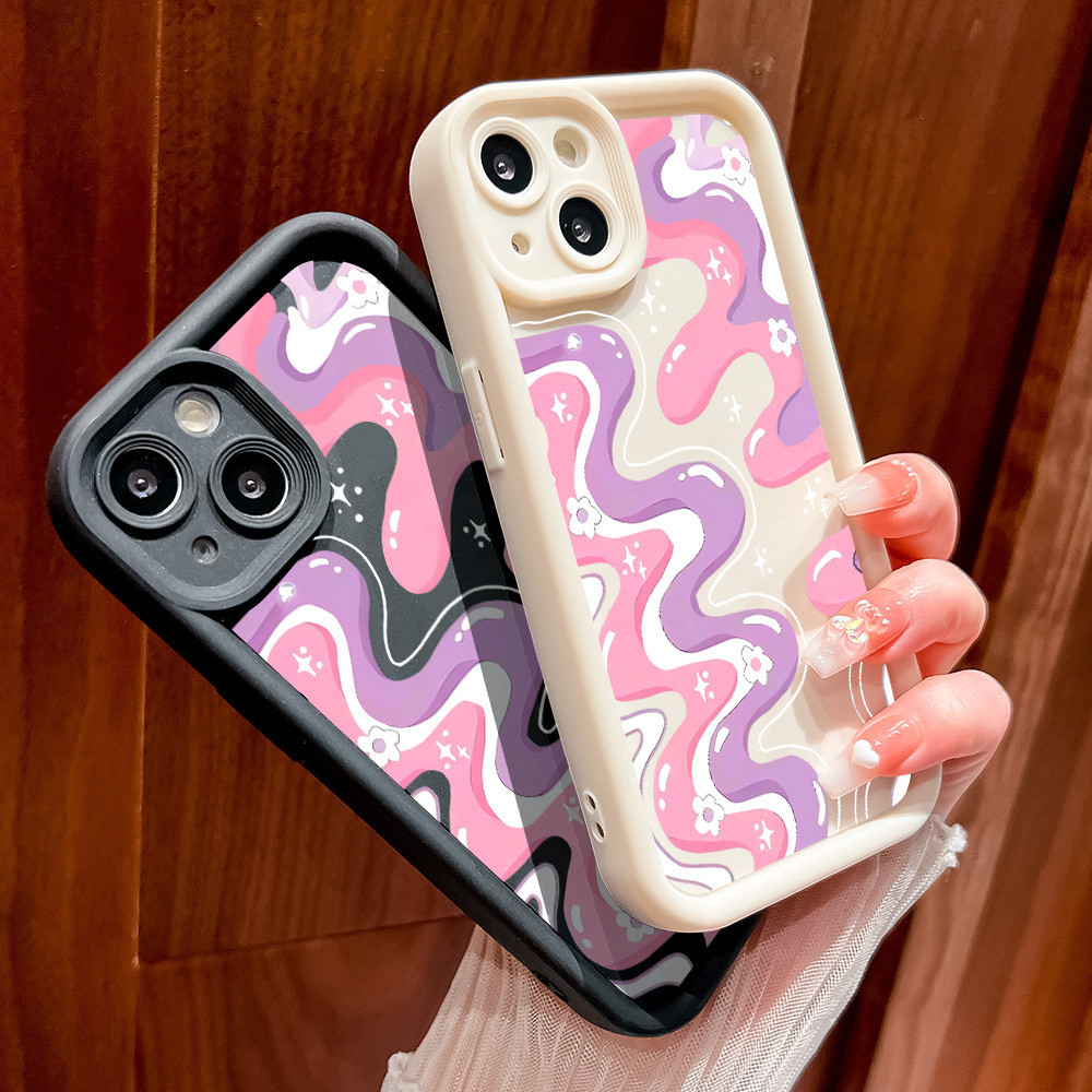 Gelombang Casing Hp VIVO V40 Lite V30E V30 Pro V29 4G 5G V15 V27 V20 V21 Y16 Y35 Y20 Y20S Y02 Y02T Y