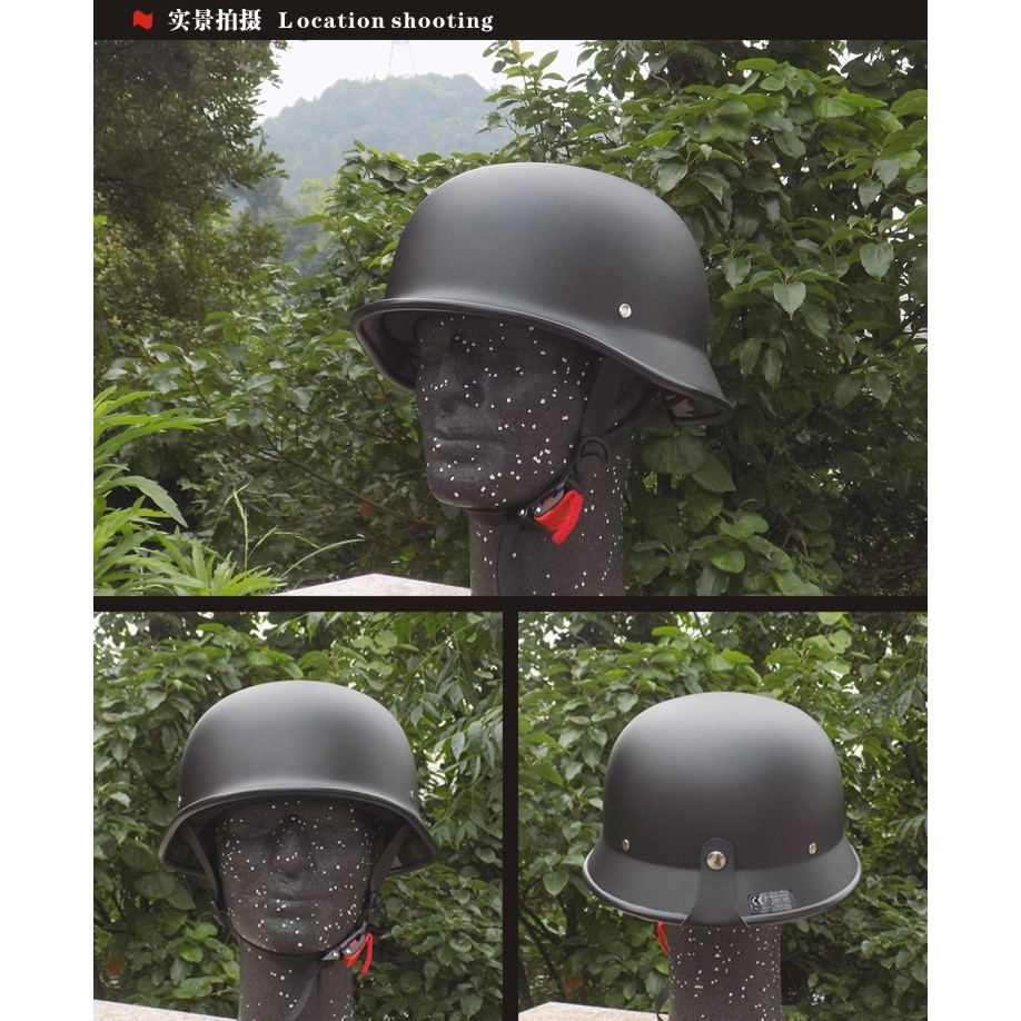 ABS Battery Electric Car Helmet Half Helmet Retro Helmet German Style Helmet