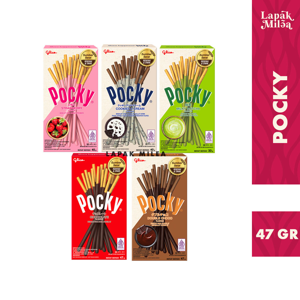 

Glico Pocky Regular - Biskuit Stik Salut Coklat