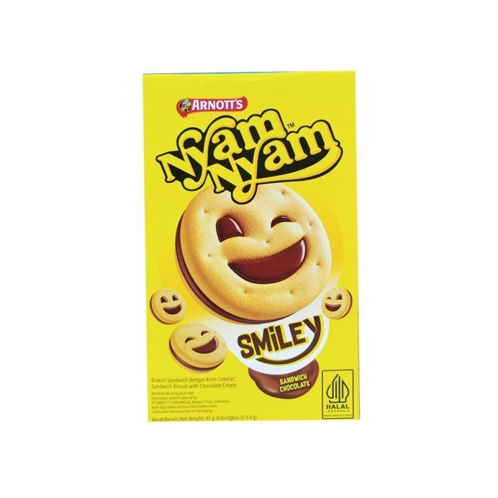 

NYAM NYAM SMILEY S.CHOCOLATE 45GR