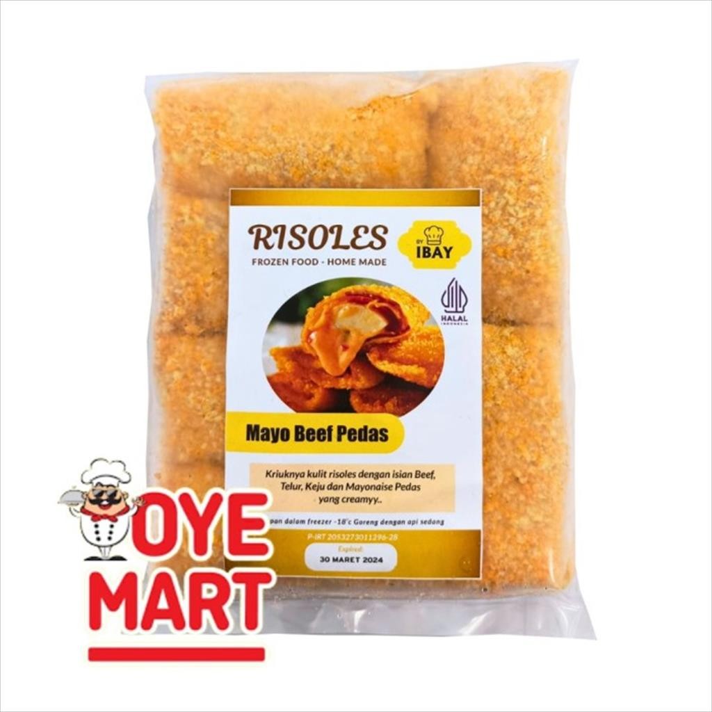 

RISOLES IBAY MAYO BEEF PEDAS ISI 6/RISOL ISI SIAP MASAK