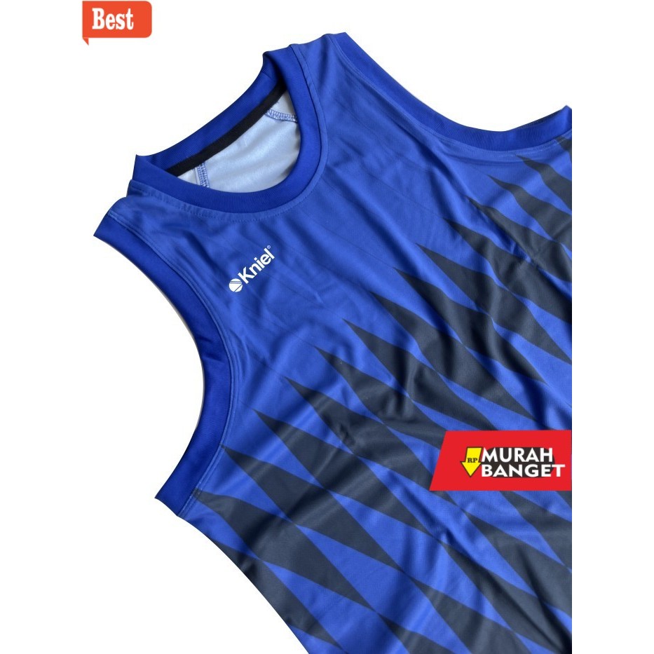 sepatu lari lokal terbaik 2025 Jersey Basket Premium Kniel - Rhombus Edition - Cobalt, L