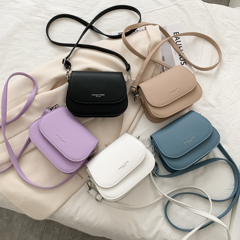 

Saddle bag women's crossbody bag bag girl, summer simple fashion trend, foreign shoulder bag women