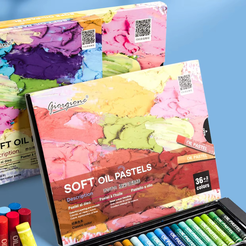 

Super Soft Oil Pastels Macaron Classics Drawing Heavy Color Painting Sticks Water Soluble White No-Dirt Crayons Artists Supplies