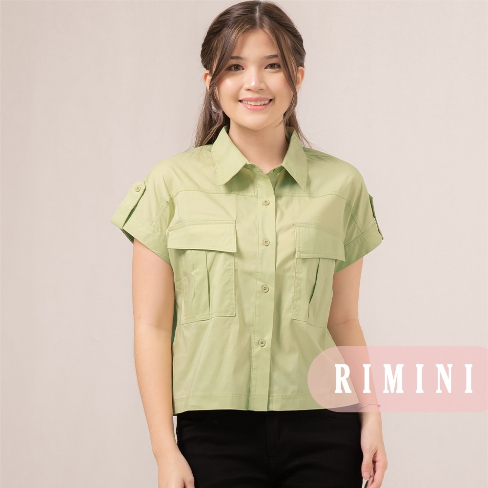 Flash Sale RIMINI - Atasan Wanita Cargo Korean Style XS-XL - Inzio Top 7046 NOLS01
