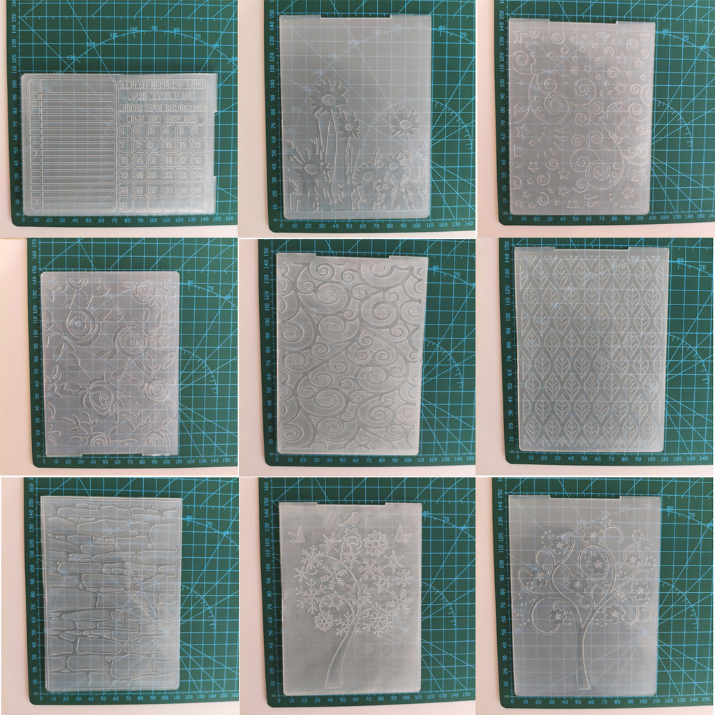 

New Arrival 3D Embossing Folder for DIY Scrapbooking Plastic Plates Texture Christmas Paper Craft Making Stencil 2024 Hot Sale