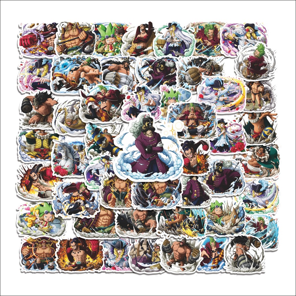 

COD 50 Pcs Stiker The Straw Hat Grand Fleet Lucu Anti Air Untuk Dekorasi Notebook Sepeda Skateboard Handphone DIY