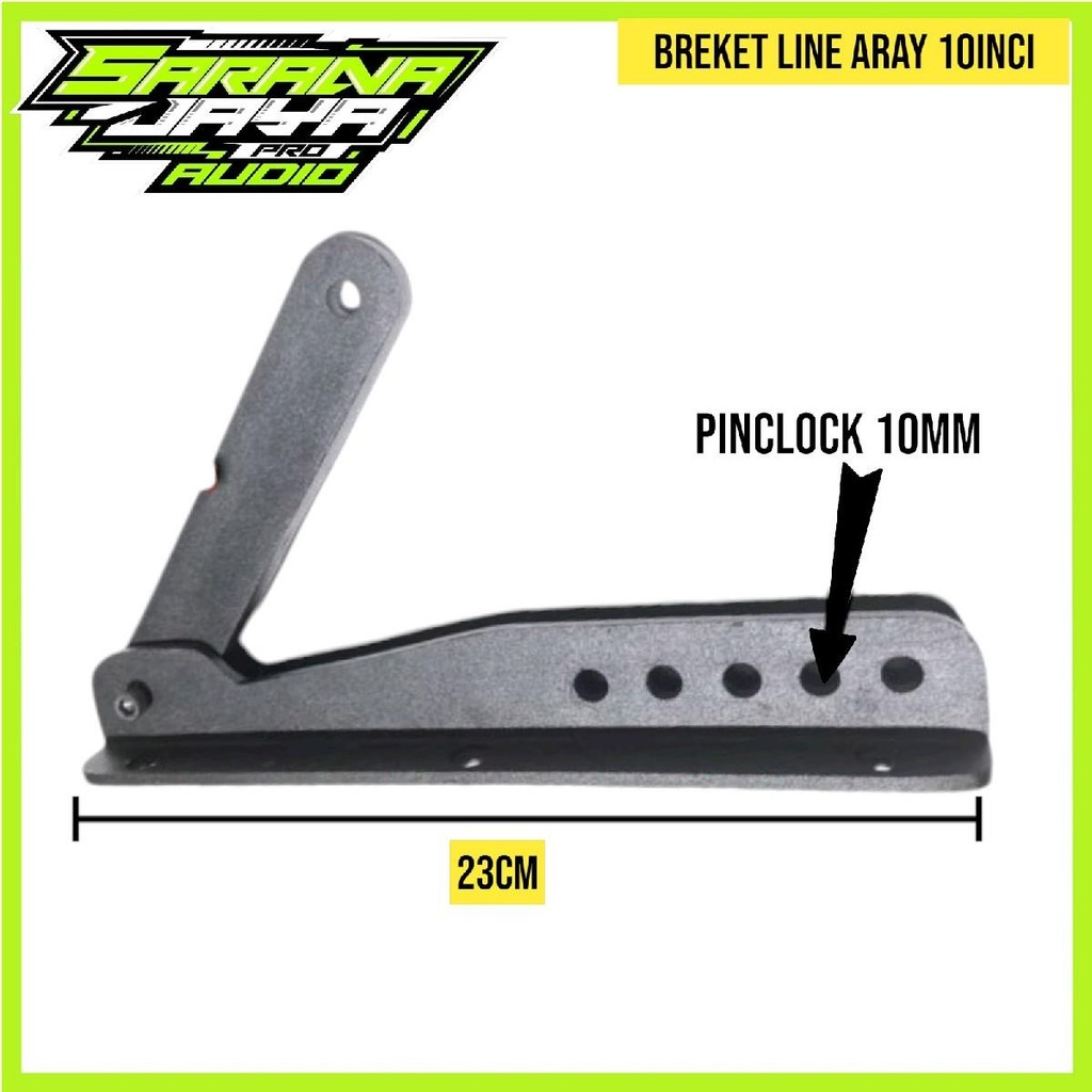 Brekket Line Aray 10 Inch dengan Pinlock Biasa