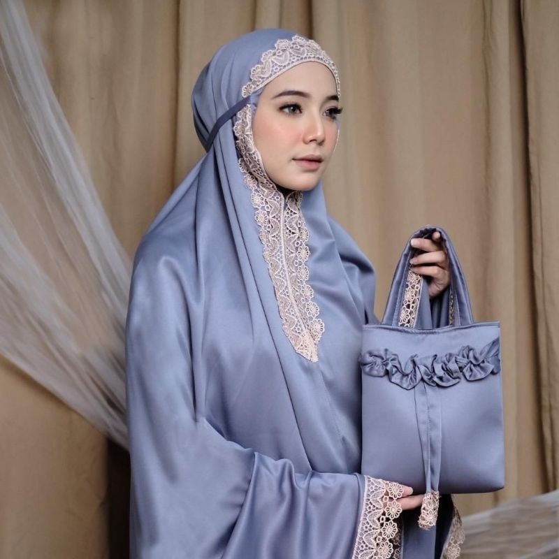 Mukena Polos Daily 2 in1 Mukena Polos Mukena Motif Renda