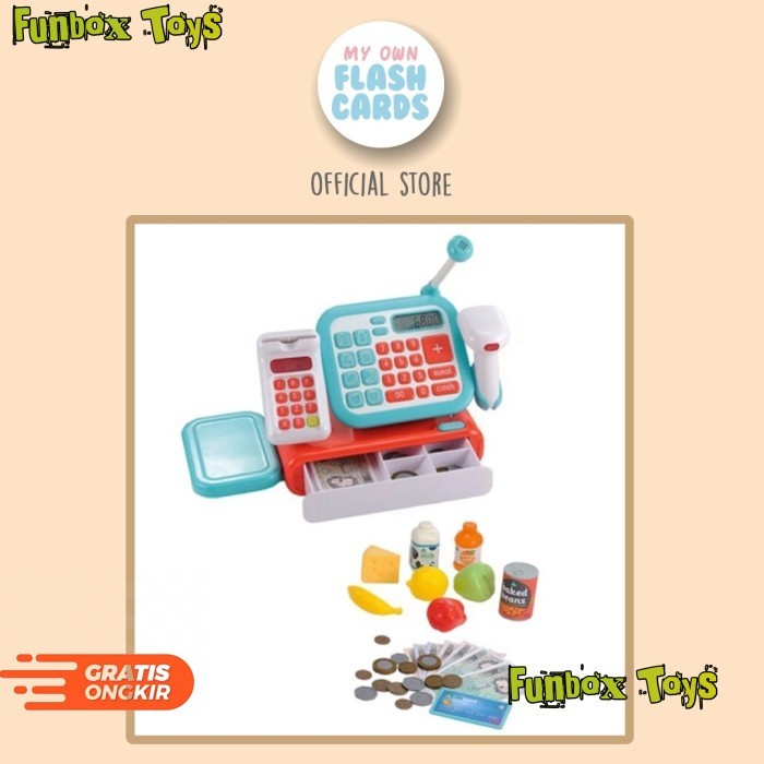 (MOF) ELC Cash Register Cashier Kasir Mainan Anak Supermarket Mothercare Toy - Merah Muda