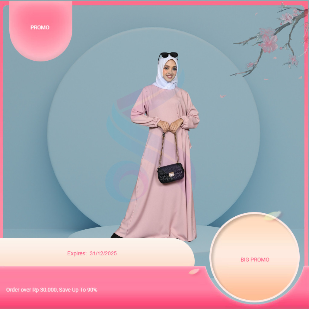 VIOLA Dress - Gaun Muslimah Polos Elegan | Pesta, Kondangan, Lamaran, Wisuda | Nyaman untuk Busui & 