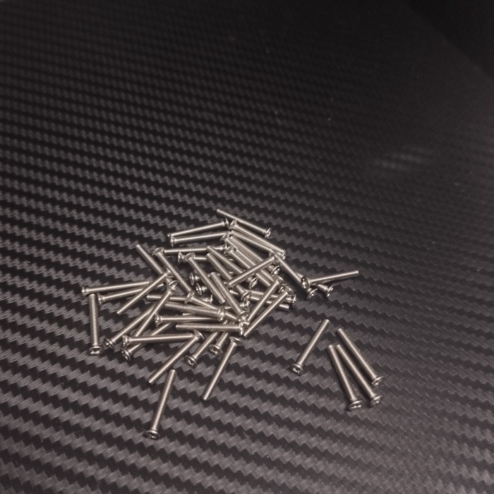 Rep Tamiya Baut Stainless 12mm - Countersink/ Verseng - 10pcs