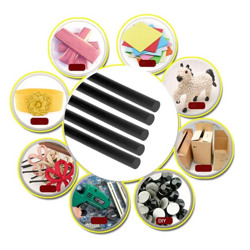 

Hot Melt Glue Stick Black High Adhesive 7mm For DIY Craft Toys Repair Tool DropShipping