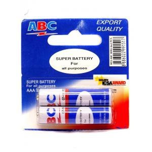 Baterai / battery ABC biru ukuran AAA baterai remote satuan murahh