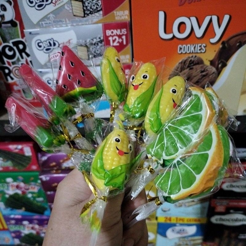 

PERMEN LOLLIPOP FRUIT HARGA 10 pcs mix