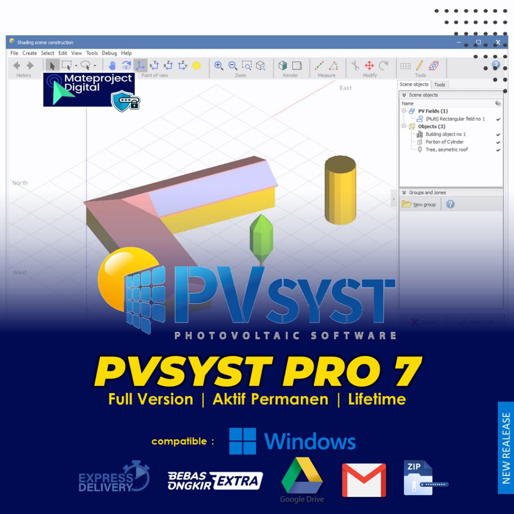 PVsyst 7.4.0 Pro Lifetime Software PVsyst 2023 Protovoltaic