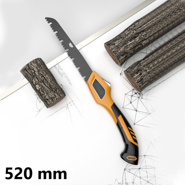 

- ERNU Gergaji Kayu Tangan Lipat Foldable Chainsaw Side Strong Teeth - ER-3 -