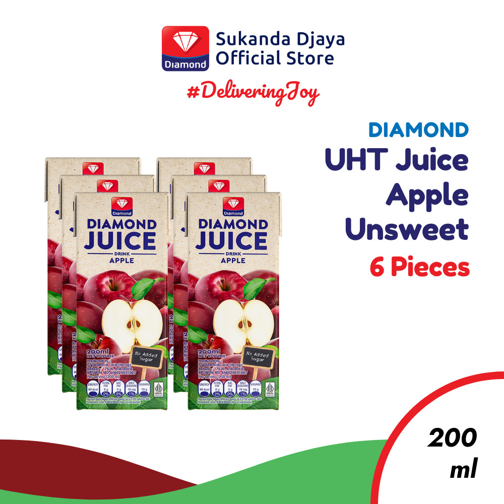 

Diamond UHT Juice Apple Unsweet 200 Ml ISI 6