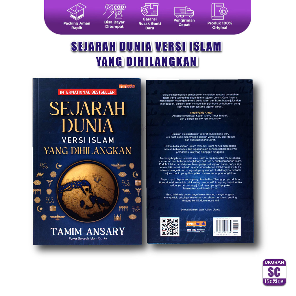 Buku Sejarah Dunia Versi Islam yang Dihilangkan Sejarah Peradaban Islam - Jonathan Black Renebook