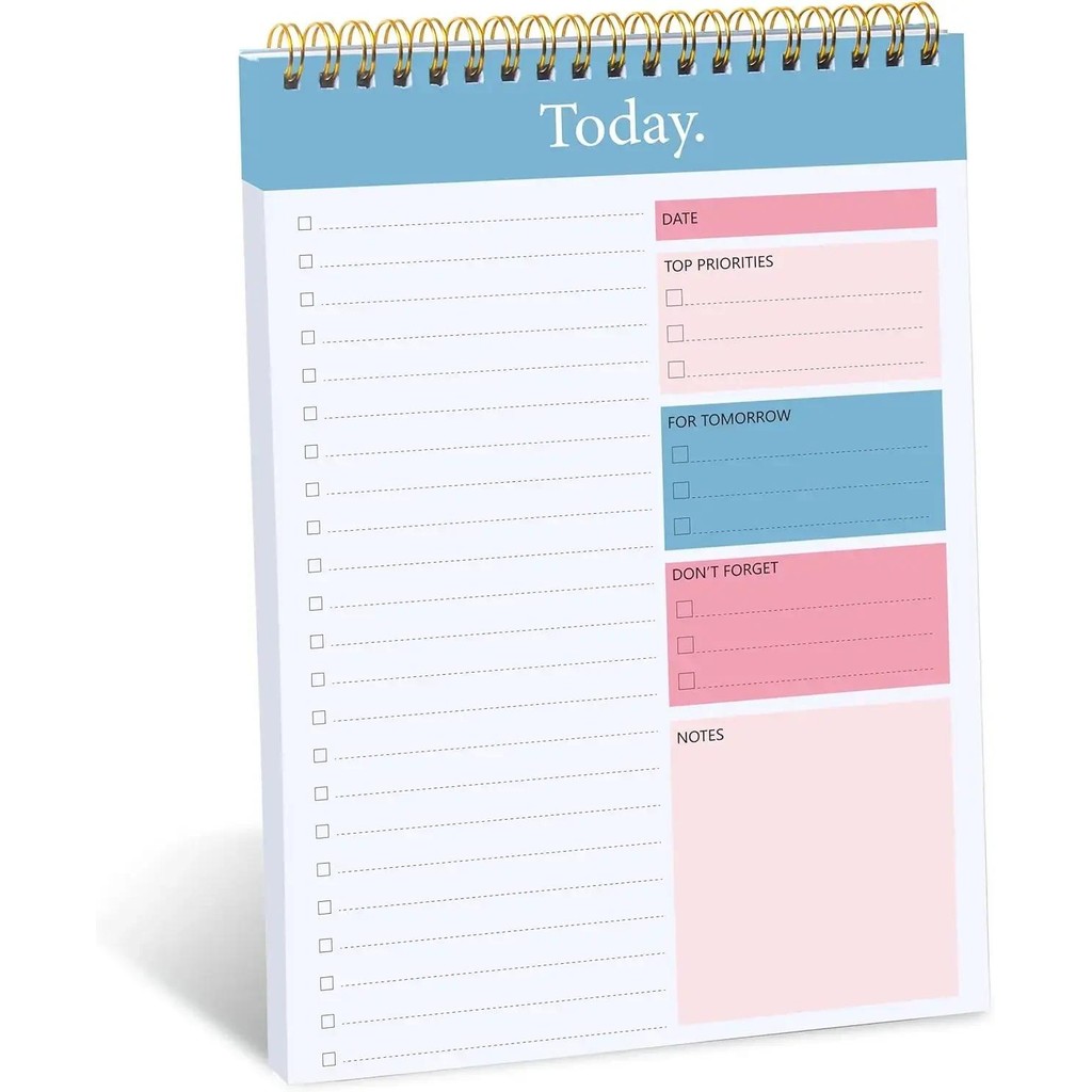 

To Do List Notepad Daily Planner Notepad Undated 50 Sheets Checklist Productivity Organizer with Hourly Schedule for Tasks Work