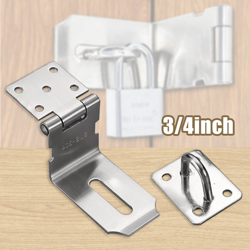 Stainless Overpal Gembok - Overval Hasp Lock, Siku Bengkok Cantolan
