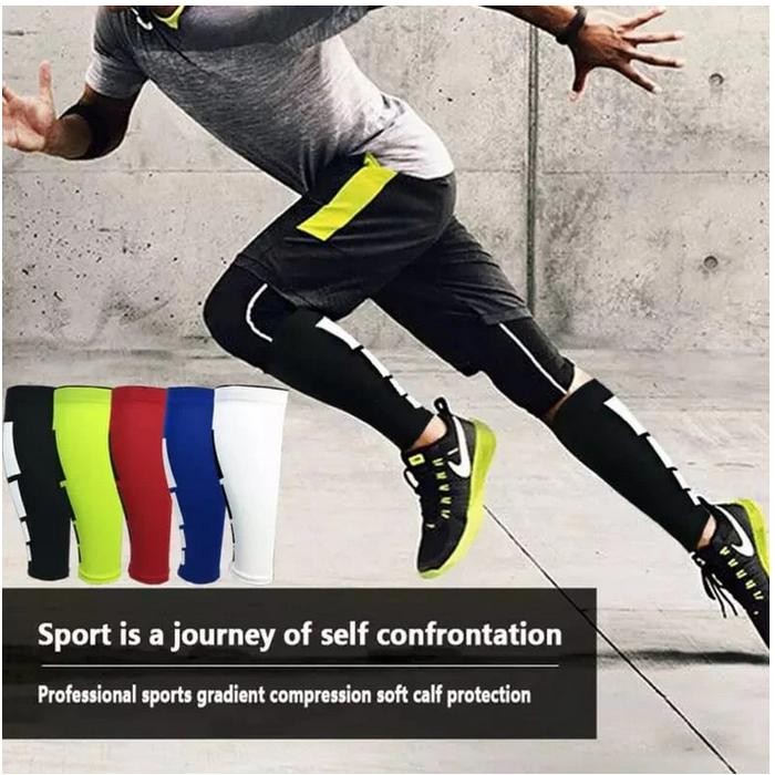 Knee Support LS-20 Pad Manset Pelindung Betis Kaki Pria Olahraga Sepak Bola Futsal / Dekker Leg Slee