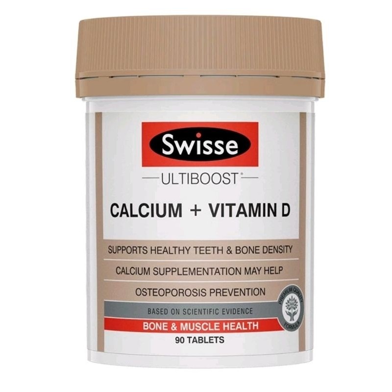 READY Swisse Ultiboost Calcium + Vitamin D 90 Tablets 150 Tablet | Cal + Vit D D3 COVID Tulang Gigi 
